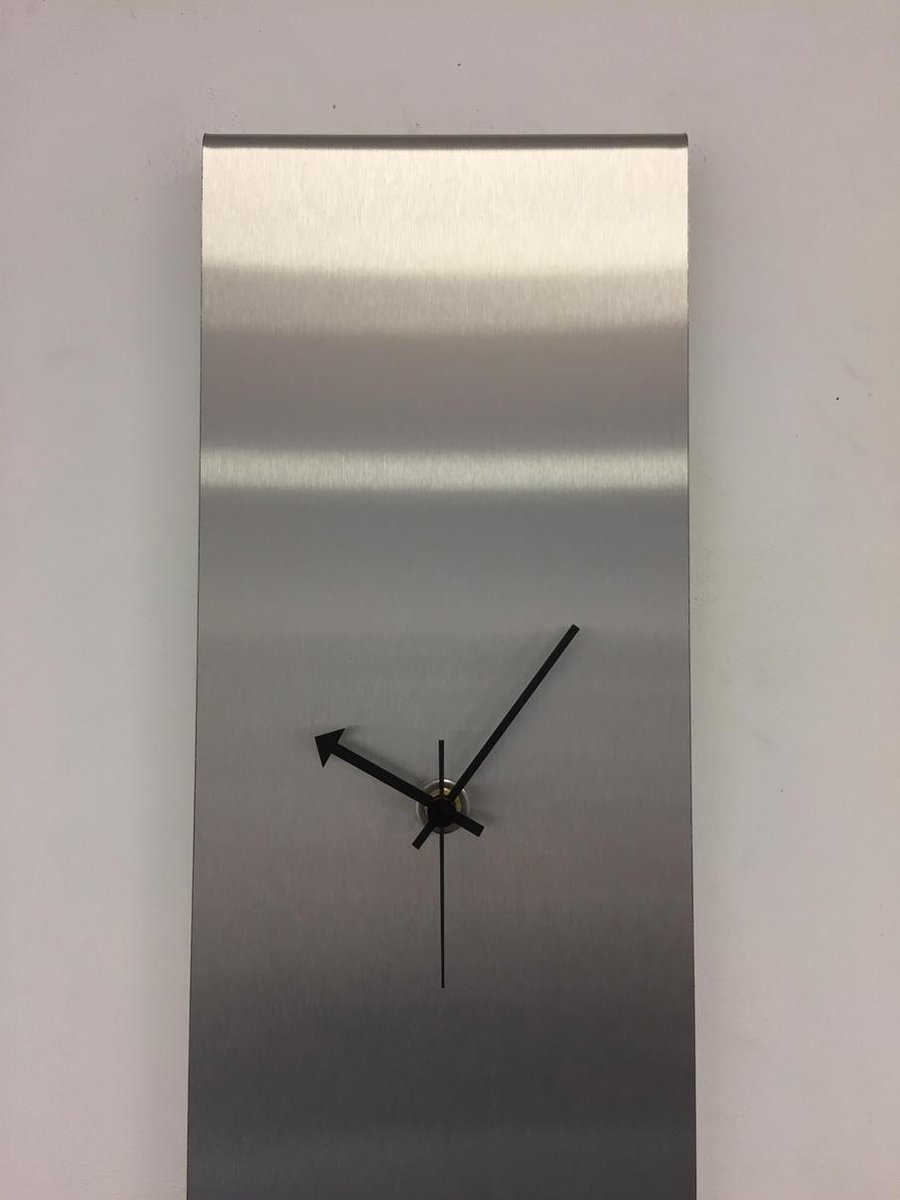 Wandklok LaBrand Export Line Silver Modern Design