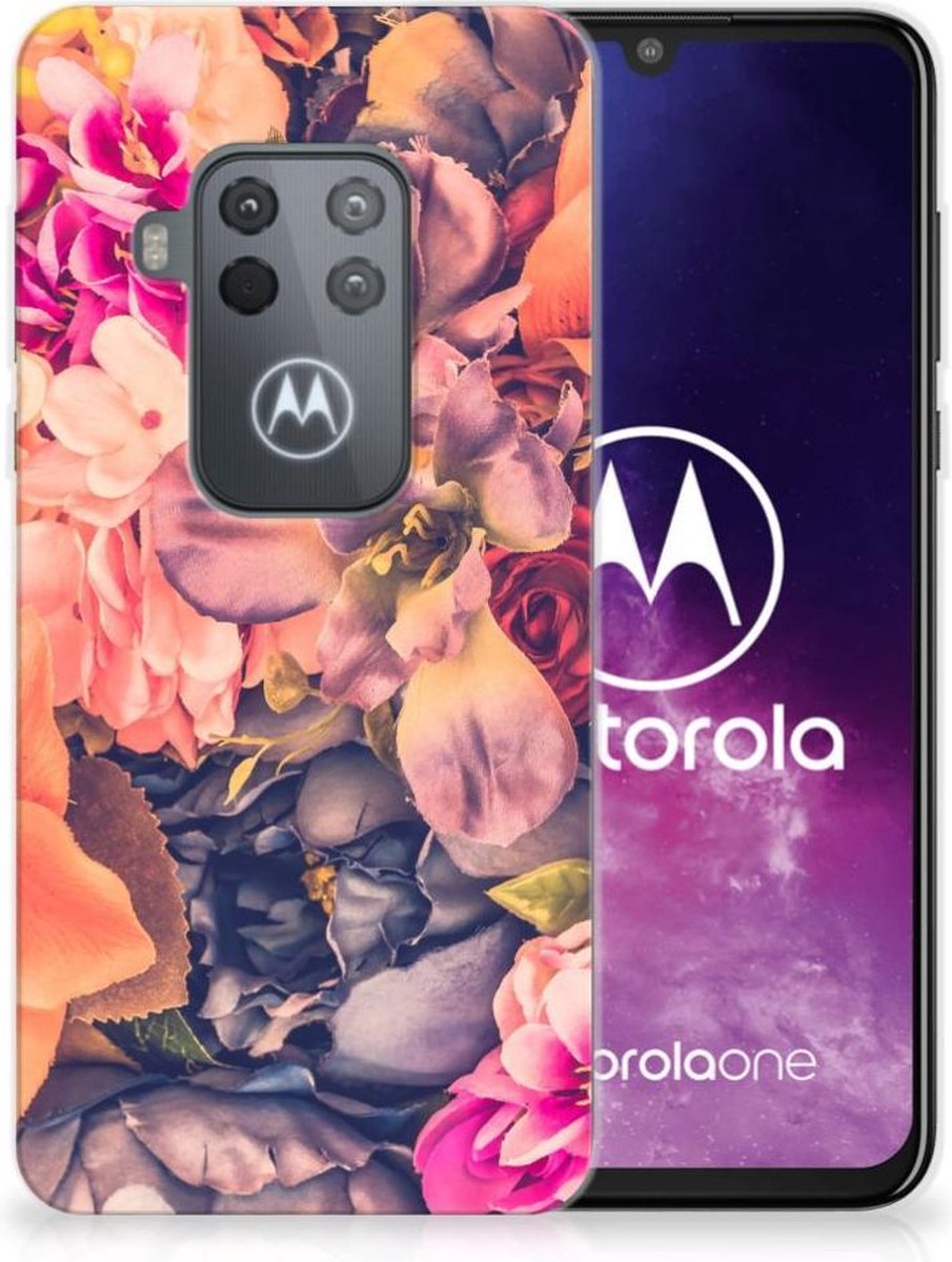Motorola One Zoom TPU Case Bosje Bloemen