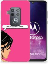 Motorola One Zoom Silicone-hoesje Woman DTMP