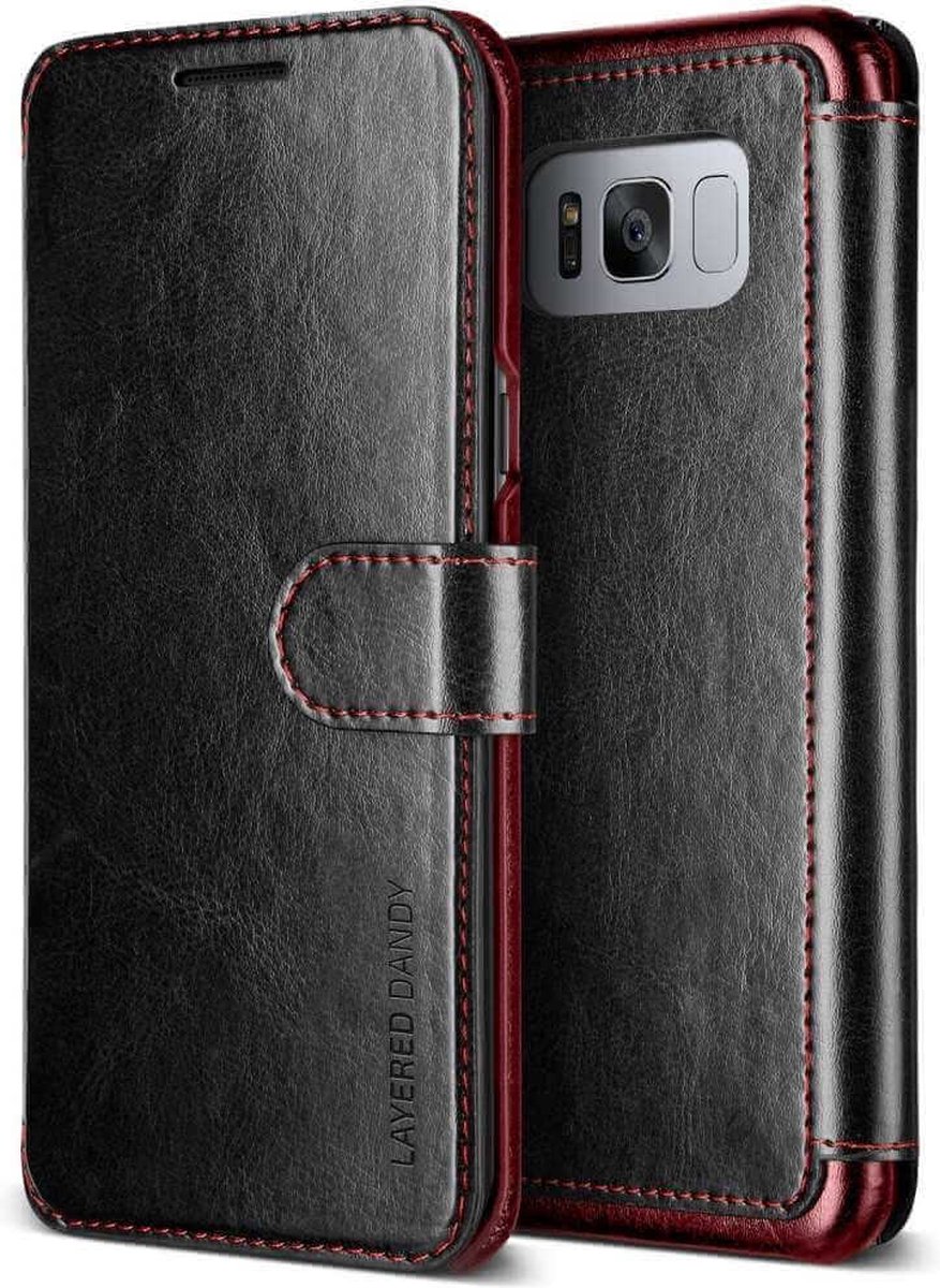 VRS Design Boekmodel Hoesje Layered Dandy Samsung Galaxy S8 - Zwart
