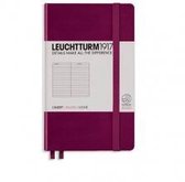 Leuchtturm notitieboek pocket 90x150 lijn port rood