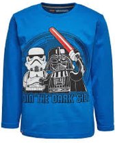 LONGSLEEVE STAR WARS blauw M - 70863 MAAT 128