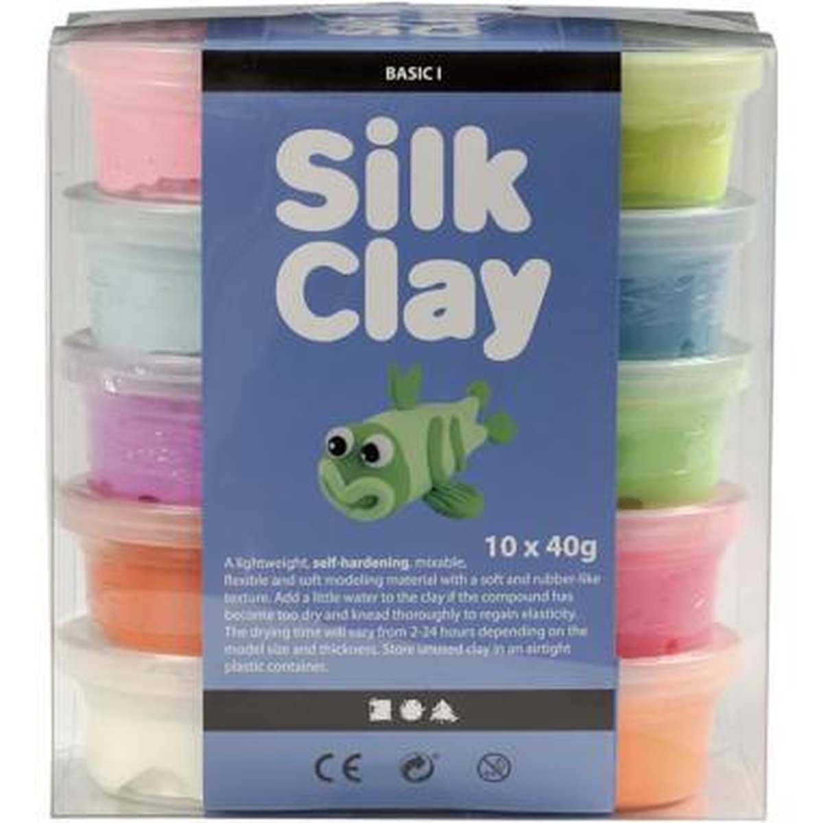 Silk Clay - Klei- Basisset 1 - Set Kleuren | bol.com