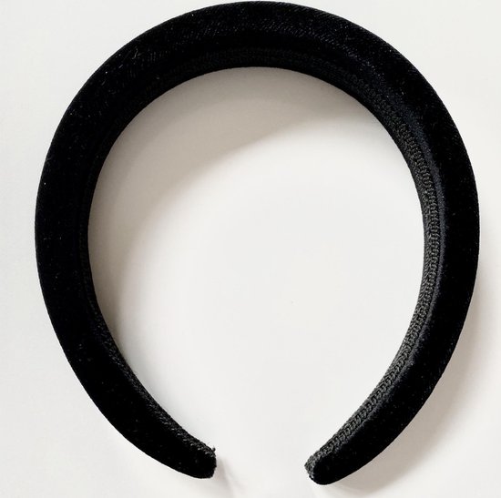Thesportfashion Luxe Fluwelen Dikke Brede Zwarte Haarband - Velvet haarband  zwart 2,5... | bol.com
