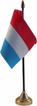 Nederland tafelvlaggetje 10 x 15 cm met standaard