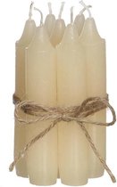 Kaarsen - Creme Taper Candle H.11 Cm Set 7