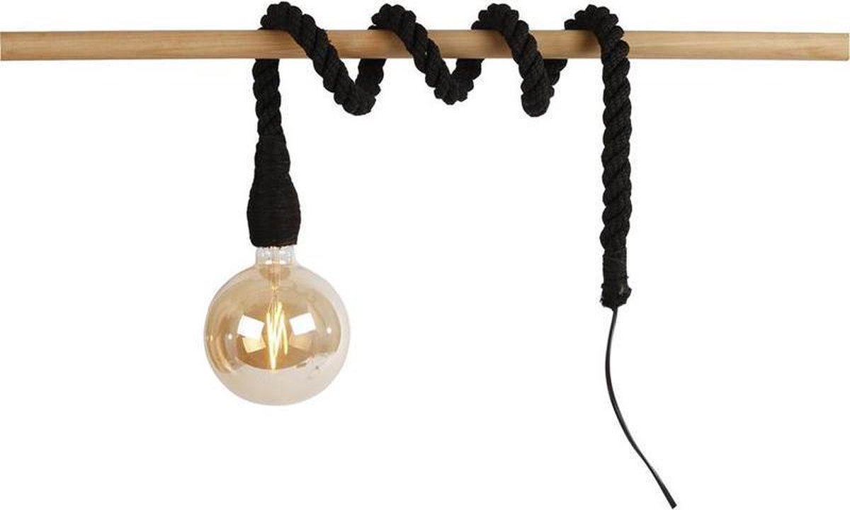 Lampen - Fitting Aan Touw 150cm Zwart, Stekker, Exclusief Lichtbr bol.com