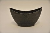 Melamine - Ovale Pot Grijs 20x9x11cm