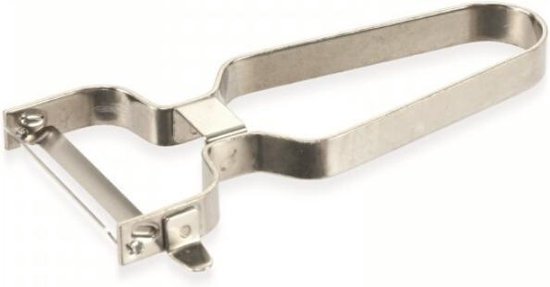 Alessi Aardappelschiller, roestvrij staal, zilver, 8,5 x 10 12 cm