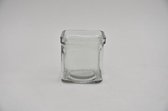 Glazen Potten - Accuglas Met Randje 7,5x7,5x7,5cm