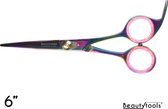 BeautyTools STRONG LINE Ciseaux de coiffure / Ciseaux de coupe Droitier - Rainbow StrongCut pour cheveux épais (6 pouces) - (RS-1352)