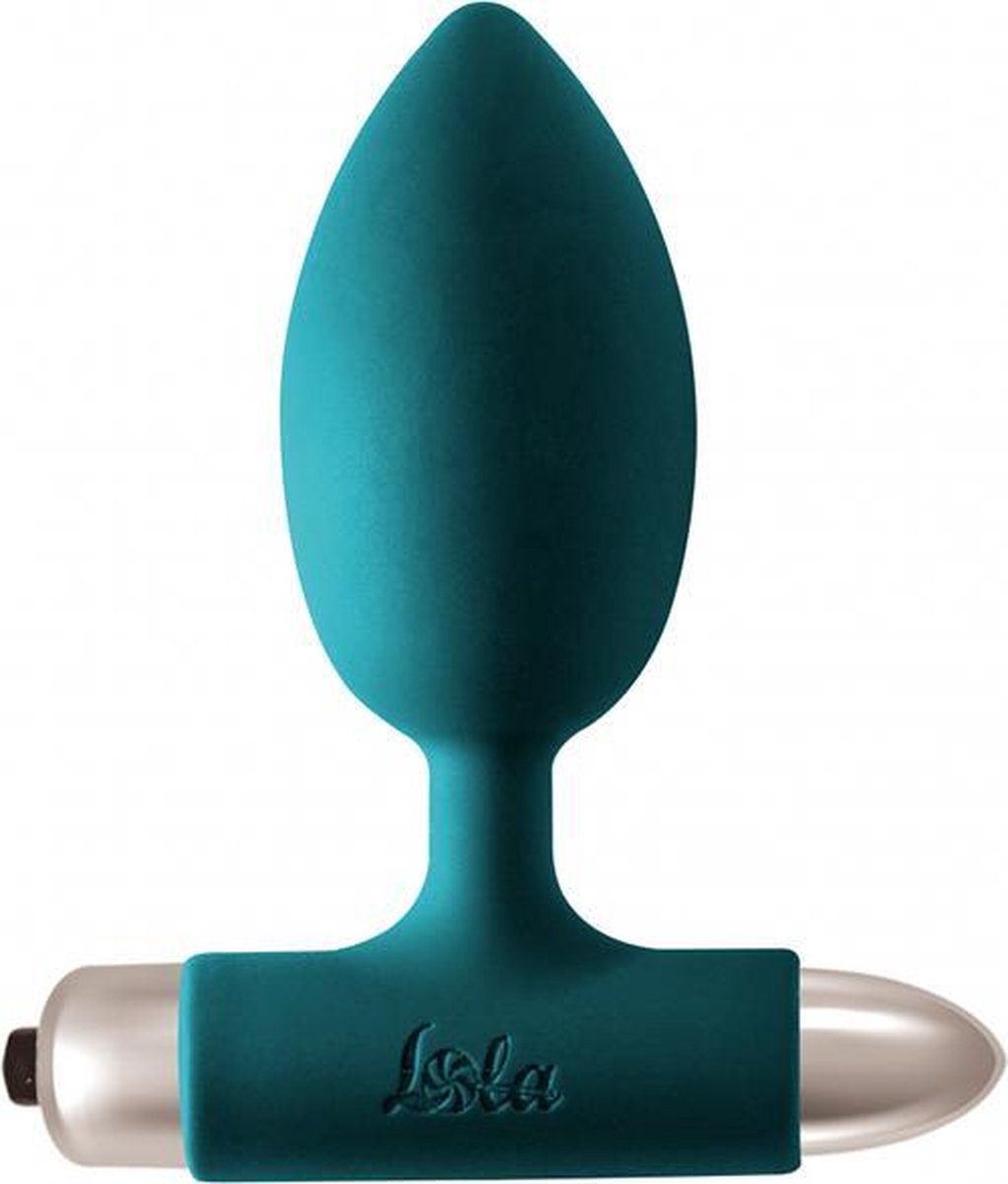 Goedkoopste Anale Buttplug- Bullet- Vibratie - 10 functies- AAA batterij- Waterproof-Spice it up New Edition Perfection Donkergroen