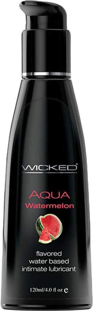 Wicked - Aqua glijmiddel watermeloen smaak 120 ml - 120ml