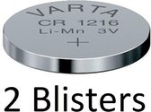 2 Stuks (2 Blisters a 1 st) Varta CR1216 Wegwerpbatterij Lithium