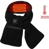 Verwarmde sjaal zwart | 3 standen | Elektronische sjaal verwarmt | Sjaal verwarmd | Heren / Dames | USB - aansluiting
