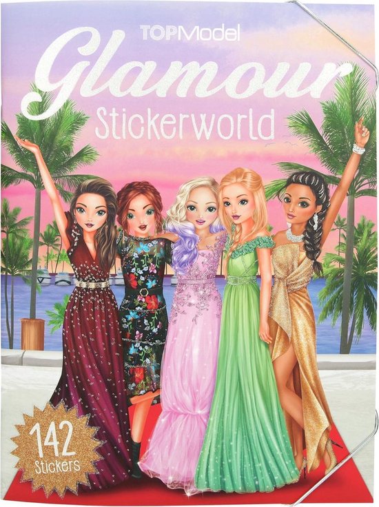 Livre d'autocollants Top Model Stickerworld Filles 33 X 25 Cm Papier