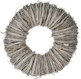Kransen - Twig Wreath 30x10cm White-wash
