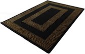 Neoklassieke Vloerkleed Craft Deluxe 23402-975 Zwart-Goud-200 x 290 cm