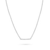 Velini jewels -CH6517W -Ketting -925 Zilver gerodineerd -Cubic Zirkonia 40+5 CM