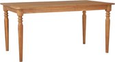 Eettafel Bruin Hout (Incl LW Klok) Rechthoekig - Dineertafel - Eet tafel - Eetkamertafel - Woonkamer tafel