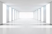 Dimex White Corridor Vlies Fotobehang 375x250cm 5-banen