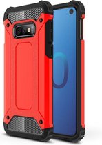 Samsung Galaxy S10e - Tough Armor-Case Bescherm-Cover Hoes Skin - Rood