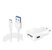 OLESIT 5V 2A 10W. 1 poort USB Oplader UNS-1538 OLESIT Adapter - 1.5 Meter -  voor o.a. Samsung / S21 / S20 / S10 / A51./ A50  etc
