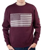 Top Gun Sweatshirt ronde hals US Flag Bordeaux