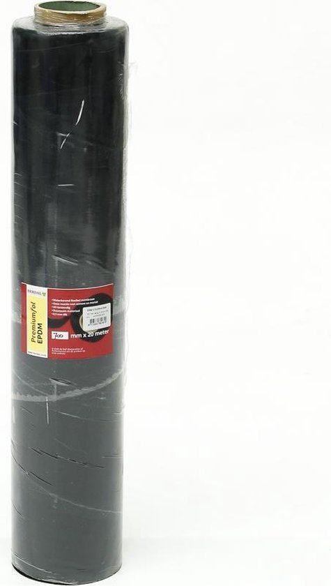 Berdal Epdm folie zwart uv-bestendig 700 x 0.5mm x 20m