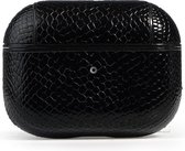 AirPods Pro Case Snake Black- AirPods Pro beschermhoesje- Leer - AirPods case