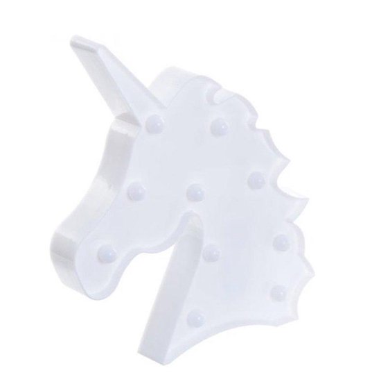 iBello Unicorn Hoofd LED Lamp Wit | bol.com
