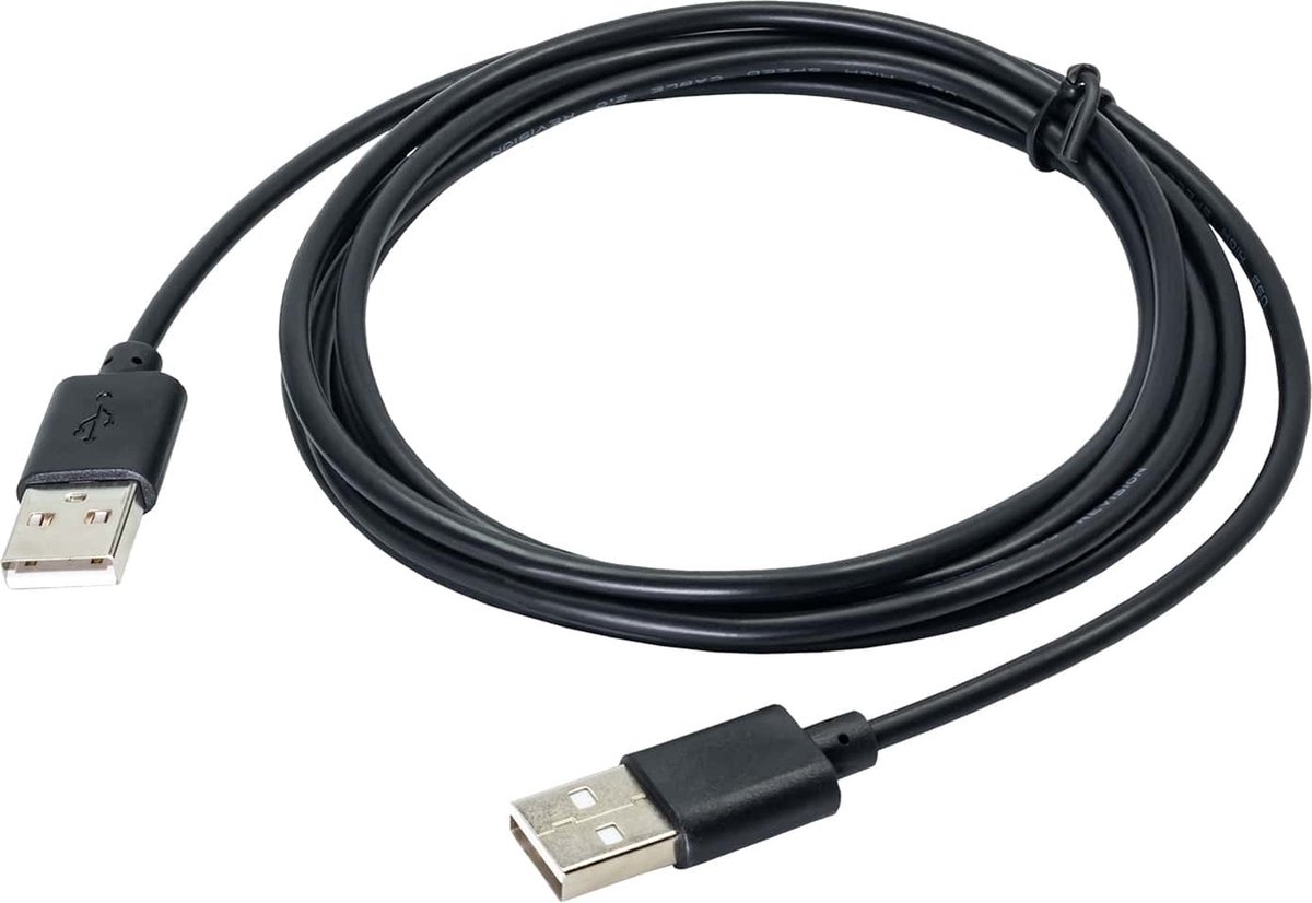 Akyga AK-USB-11 USB-kabel USB 2.0 1,8 m USB A 2 x USB A Zwart