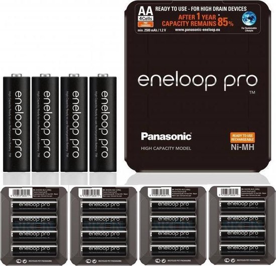 Panasonic eneloop Pro AA R6 2550mAh 1.2V Rechargeable Battery for S