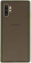 Hoesje Geschikt voor de Samsung Galaxy Note 10 Plus - Hard Case Backcover Telefoonhoesje - Groen