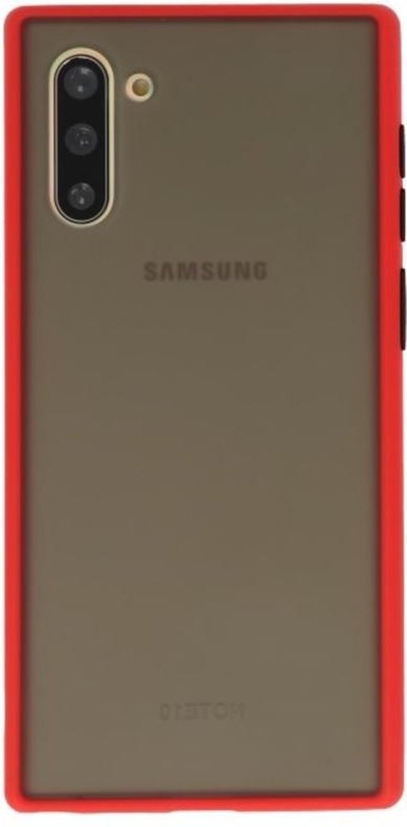 Hoesje Geschikt voor de Samsung Galaxy Note 10 - Hard Case Backcover Telefoonhoesje - Rood
