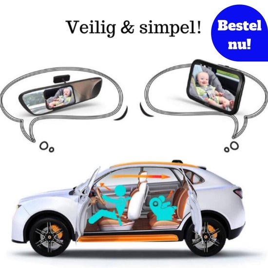 Baby Autospiegel - Maxi Cosi Spiegel - Baby Auto - Achterbank Spiegel -... | bol.com