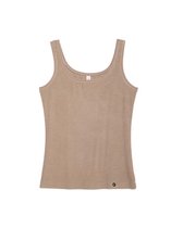 Haut Basic , maillot de corps, soyeux et extensible, brun latte / moka, taille Medium (38).