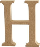 Creative Hoofdletter H Mdf 13 Cm