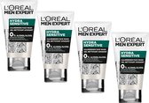 L'Oréal Paris Men Expert Hydra Sensitive Gezichtsreiniger - 4 x 100 ml Voordeelverpakking