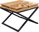 Sky Style Acazia Bijzettafel Massief met Trays