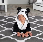 Baby Badjas - Panda - Zwart & Wit – Unisex