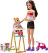 Barbie Skipper Babysitter Etenstijd Speelset - Barbiepop