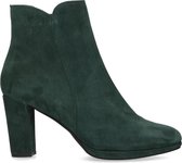 Manfield - Dames - Groene enkellaarsjes met hak - Maat 36