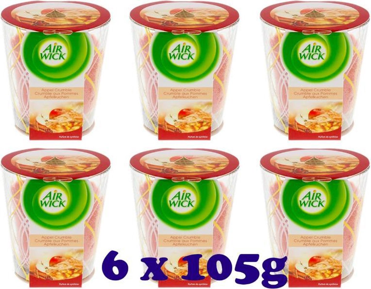 Air Wick - Geurkaarsen - Apple Crumble (6 stuks)