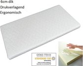 Hollands Comfort - Topmatras 160x200 Traagschuim 6cm dik - Topdekmatras Topper Nasa Visco