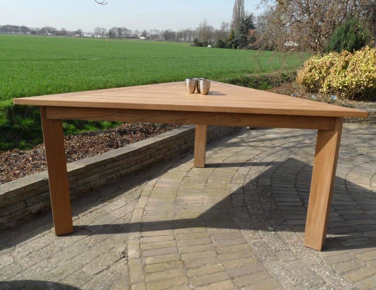 Driehoek 200x200x200x79 Old Java gerecycelde teaktafel