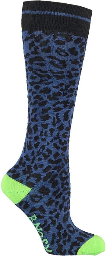 Fascineren voldoende Overdreven B-Nosy Meisjes sokken & kousen B-Nosy Girls socks with panther intarsia  blauw 27/30 | bol.com