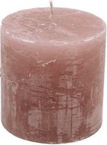 Stompkaars antique pink - KaarsenKerstkaarsen - Paraffine - 10x10cm