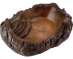 CeramicNature Terrarium bowl natuurgetrouw | waterbak voor reptielen en amfibieën in diverse maten TP-06W: 28x21x6,5cm