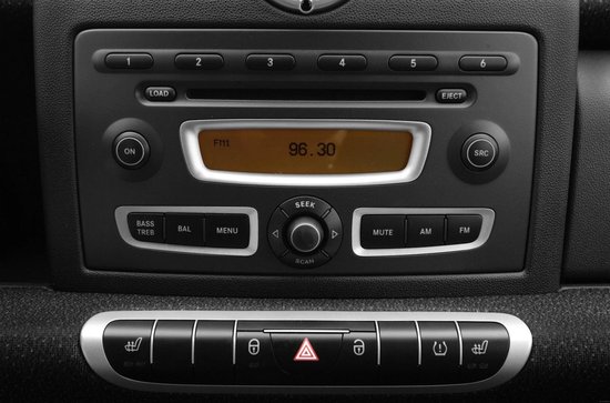 tomzz Audio 2451-001 Dubbele Din Radio installatie frame Set geschikt voor Smart fortwo 451 forfour 454 black Quadlock adapter iso, antenne adapter iso Din